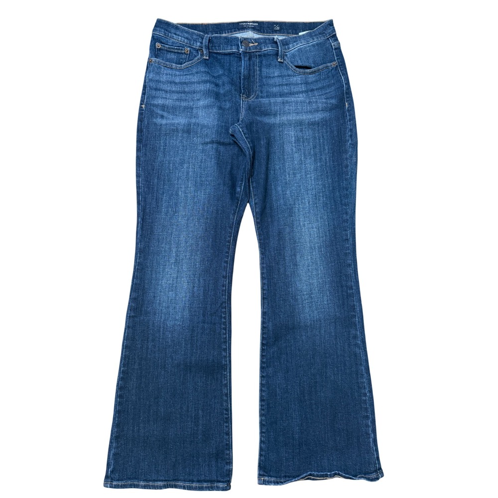 Lucky Brand Sweet Boot Jeans Womens 14/32 Blue Dark Wash Excellent Stretch Flare